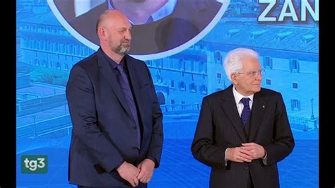 rudi zanatta|Leroe buono che fa sognare i bimbi, Rudi premiato da Mattarella